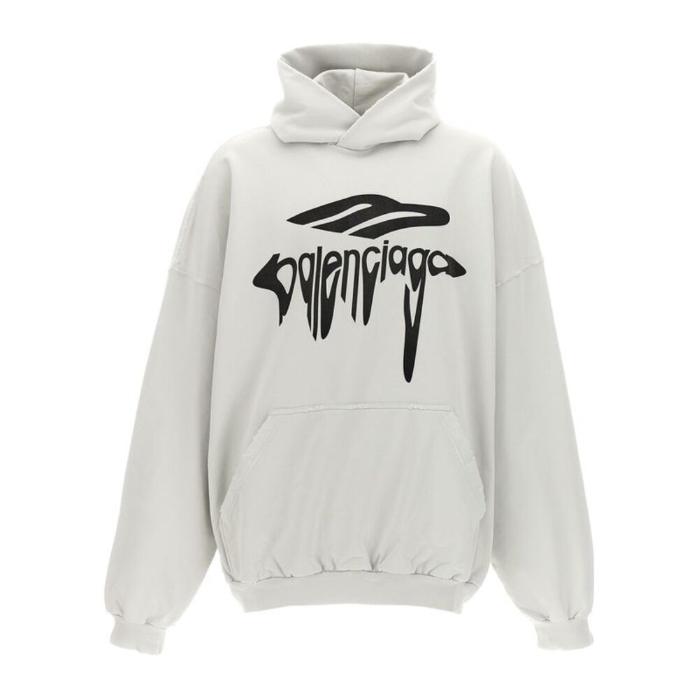 Balenciaga White Cotton Women's Sweatshirt - Picture 1 of 4